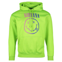 Nirvana Rainbow Logo Mikina s kapucí zelená