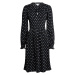 Černé dámské puntíkované volné mini šaty Marks & Spencer