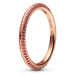 Pandora Třpytivý pozlacený prsten Rose Me 189679C02 54 mm
