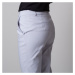Dámské společenské kalhoty světle šedé barvy 11659