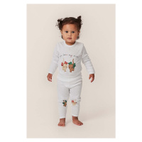 Dětské bavlněné tričko s dlouhým rukávem Konges Sløjd bílá barva