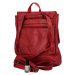 Trendy dámský koženkový kabelko-batůžek Floras, červená