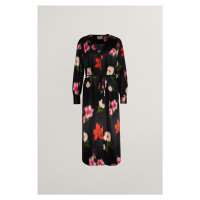 ŠATY GANT RELAXED FLORAL PRINT SHIRT DRESS BLACK