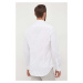 Košile Tommy Hilfiger bílá barva, slim, s italským límcem, MW0MW34247