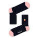 Happy Socks Ribbed Embroidery Strawberry 1/2 Crew Sock