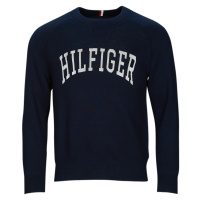 Tommy Hilfiger VARSITY GRAPHIC CREW NECK Tmavě modrá