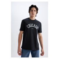 DEFACTO Regular Fit Crew Neck Printed Short Sleeve T-Shirt