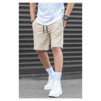 Madmext Beige Men's Basic Capri Shorts