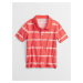 Červené klučičí dětské polo tričko print t-shirt GAP