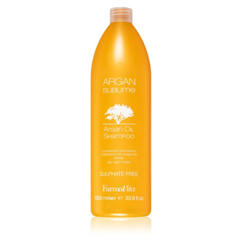 FarmaVita Argan Sublime bezsulfátový šampon s arganovým olejem 1000 ml