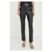 Kalhoty Marciano Guess RORY dámské, černá barva, přiléhavé, high waist, 4RGB19 9645Z