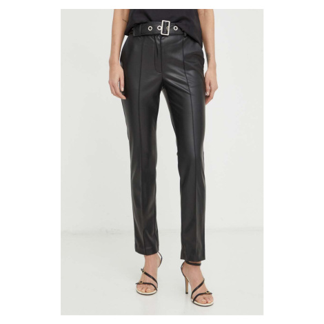 Kalhoty Marciano Guess RORY dámské, černá barva, přiléhavé, high waist, 4RGB19 9645Z
