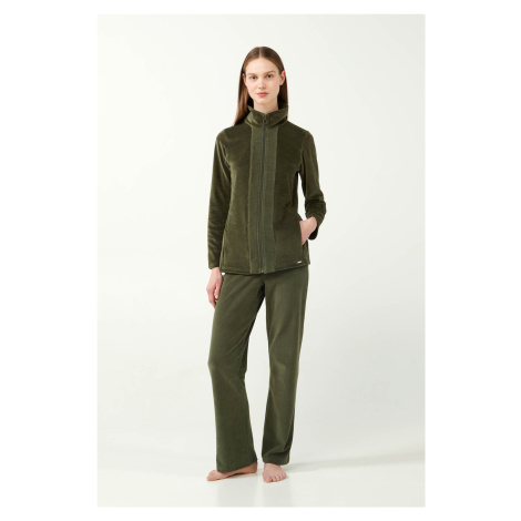 Vamp - Sametová tepláková souprava na zip 21141 - Vamp