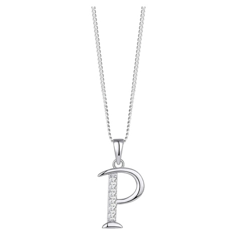 Preciosa Stříbrný náhrdelník písmeno "P" 5380 00P (řetízek, přívěsek)