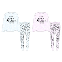 Snoopy - licence Dívčí pyžamo - Snoopy 5204605, růžová Barva: Růžová