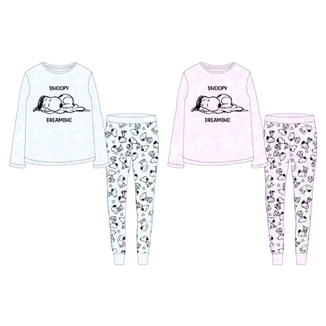 Snoopy - licence Dívčí pyžamo - Snoopy 5204605, růžová Barva: Růžová