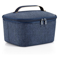 Chladící taška na svačinu Reisenthel Coolerbag S pocket Herringbone dark blue