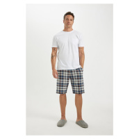 DEFACTO Regular Fit Short Sleeve Pajama Set with Shorts