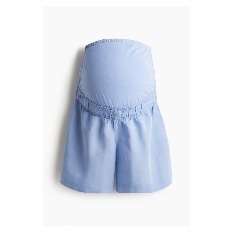 H & M - MAMA Linen-blend shorts - modrá H&M