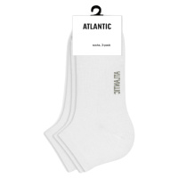 Pánské kotníkové ponožky Atlantic 3 pack bílé
