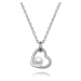 Beneto Stříbrný náhrdelník s říční perlou AGS1230/47P