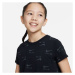 Nike SPORTSWEAR AIR Dívčí tričko, černá, velikost