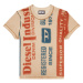 Tričko diesel t-skinzy-g2 t-shirt hnědá