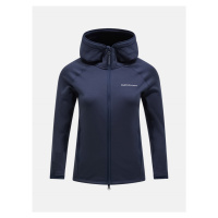 Mikina peak performance w chill light zip hood modrá