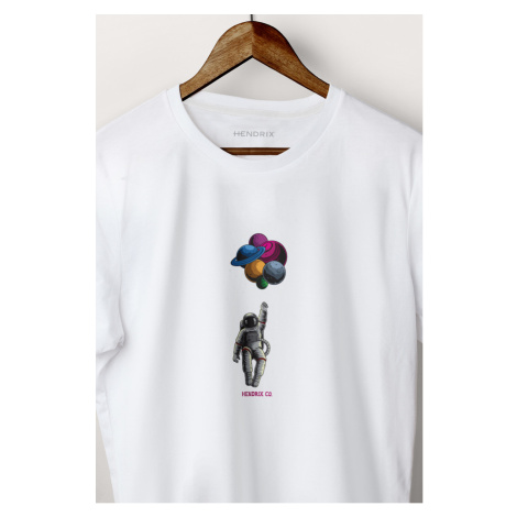 Tričko, Barva Bílá, s Potiskem Astro Balloons Hedrix