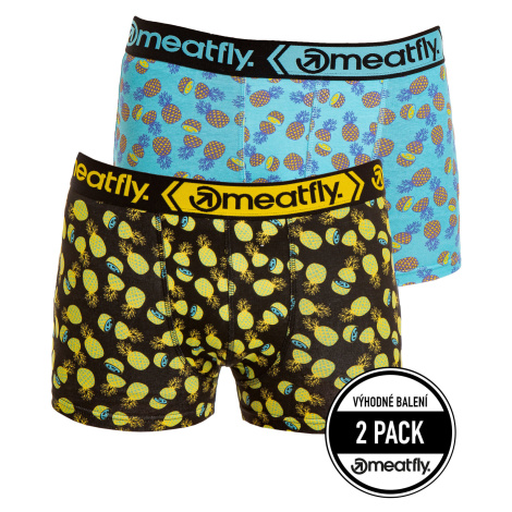 Boxerky Meatfly Balboa Boxershorts, Double Pack, Pineapple