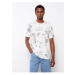 LC Waikiki Men's Crew Neck Short Sleeve Printed Combed Combed T-Shirt