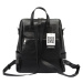 Dámský kožený batoh MiaMore 01-047 černý