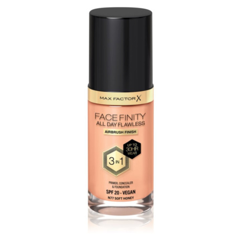 Max Factor Facefinity All Day Flawless dlouhotrvající make-up SPF 20 odstín 77 Soft Honey 30 ml