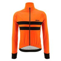 SANTINI Cyklistická zateplená bunda - COLORE HALO - oranžová