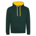 Just Hoods Unisex mikina s kapucí JH003 Forest Green