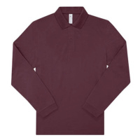 B&C Unisex polo triko PU425 Burgundy