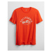 GAP oranžové pánské tričko v-cali moto