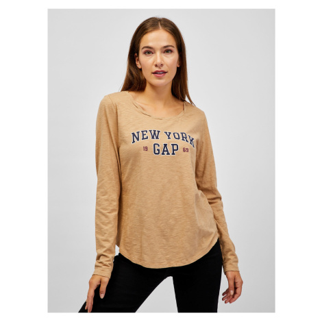 Béžové dámské tričko GAP