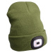 Čepice s čelovkou Extol Light Barva: zelená
