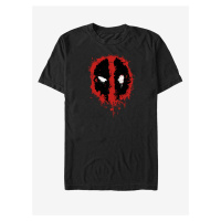 Černé unisex tričko Marvel Deadpool Splatter Icon