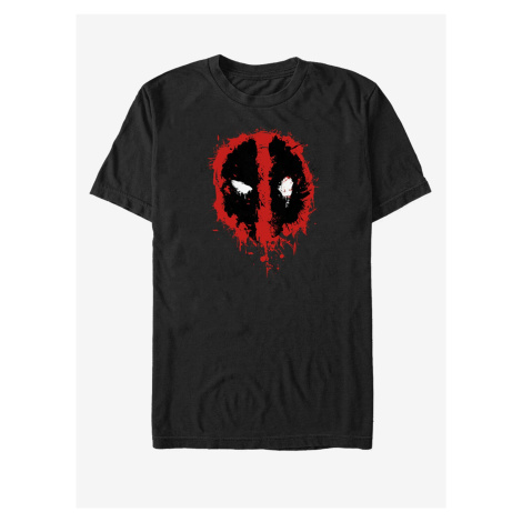 Černé unisex tričko Marvel Deadpool Splatter Icon ZOOT.FAN