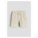 H & M - Natahovací šortky z lněné směsi - bílá