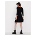 Černé svetrové šaty Armani Exchange