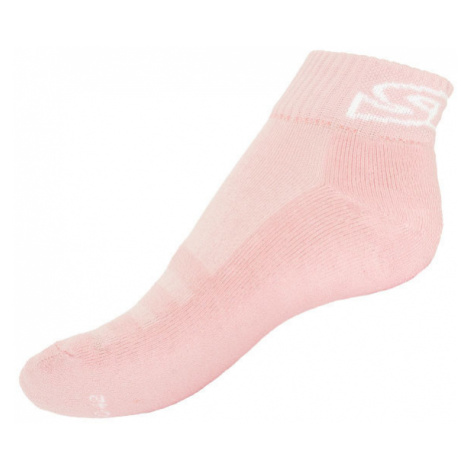 Ponožky Styx fit růžové s bílým nápisem (H274)