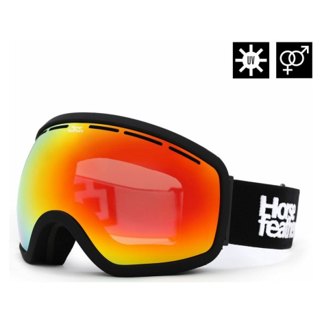 Snowboardové brýle Horsefeathers Knox - černé, červené