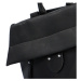 Větší pohodlný dámský koženkový batoh Madona, černá