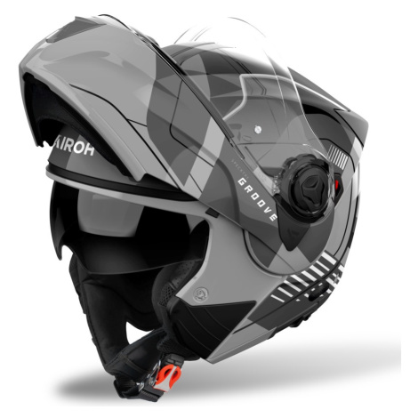 Výklopná přilba AIROH SPECKTRE Groove P/J šedá lesklá