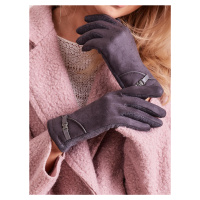 Dámské elegantní rukavice tmavě šedé barvy
