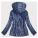 Světle modrá dámská bunda s ozdobnou podšívkou (MM21)