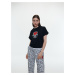 Reserved - Bavlněné tričko Keith Haring - Černý